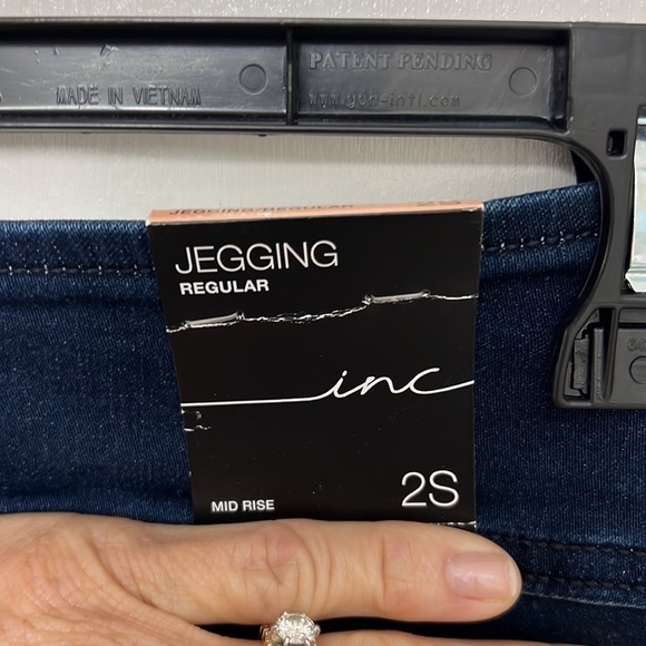 INC Mid Rise Jegging, Novelty denim, Size 2S, NWT, copy - Picture 5 of 5
